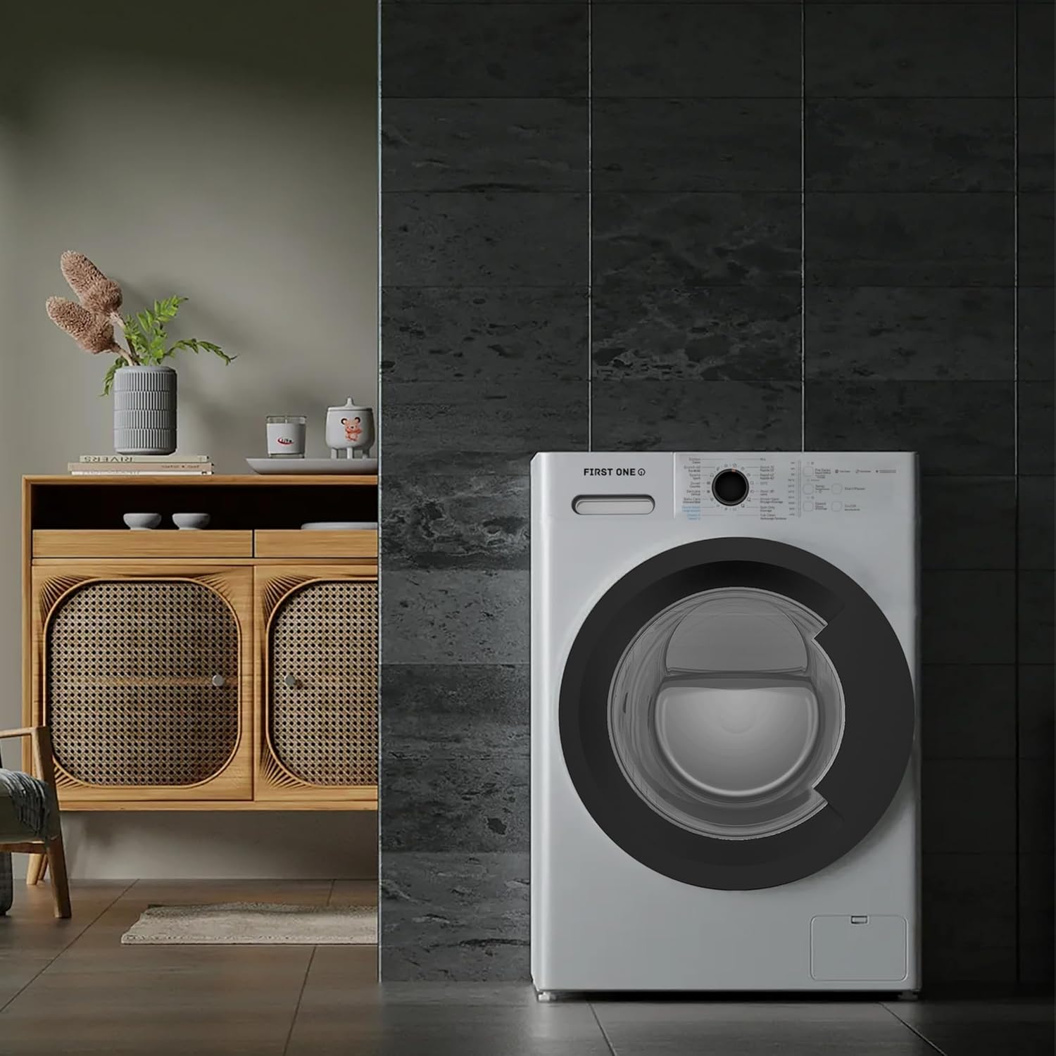 First One - lave-linge frontal 6kg, 1000tr/min, 16 programmes, FLL61000WH