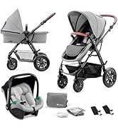 Kinderkraft MOOV Poussette 3 en 1 avec siège auto I-SIZE 40-75 cm Charge max. 26 kg