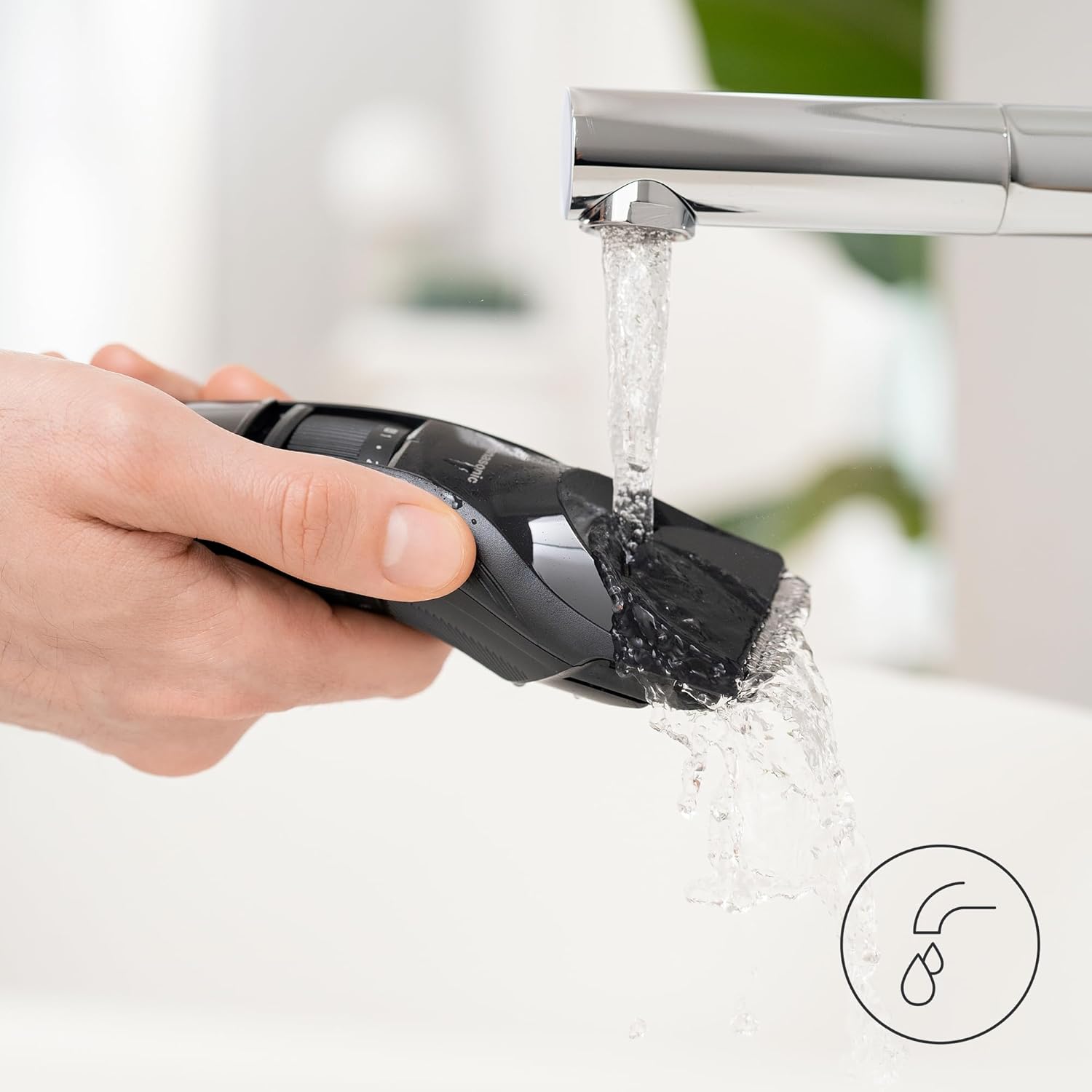 Panasonic - Tondeuse cheveux sans fil étanche, 19 réglages, ER-GC53-K503