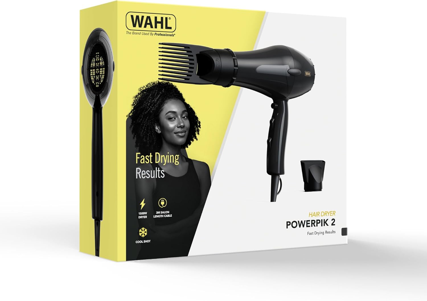 WAHL - PowerPik 2 - sèche-cheveux, 3 réglages, embout Pik, noir