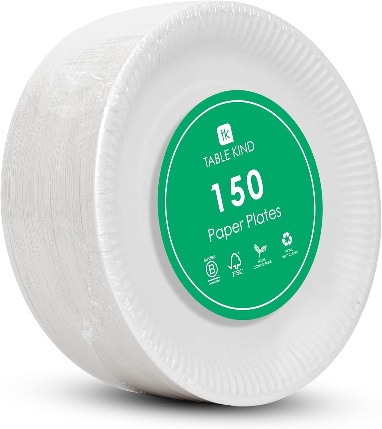 Talking Tables - assiettes carton blanches - 22 cm - lot 150, jetables