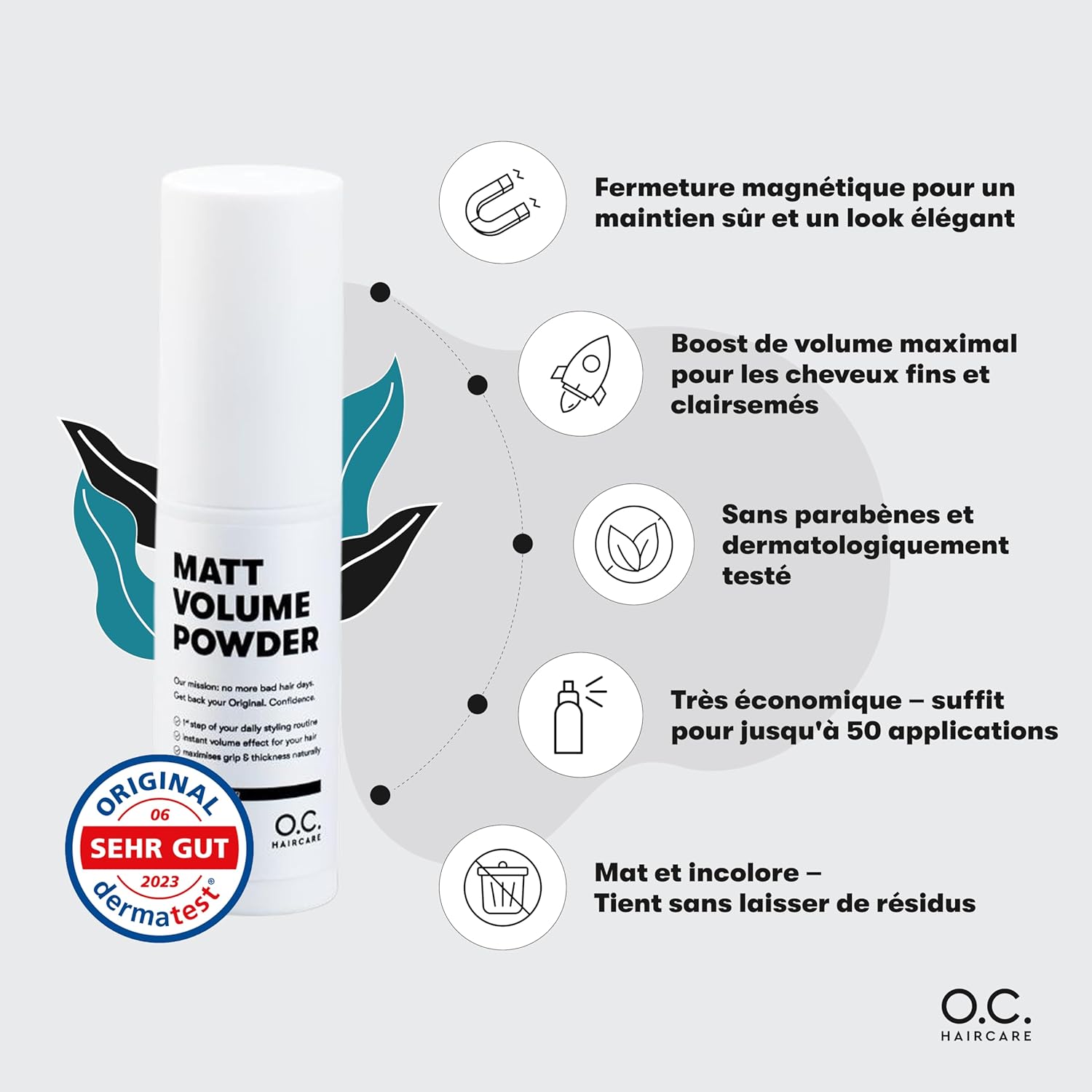 Poudre coiffante cheveux fins - effet mat, volume, 2x11g - tenue forte