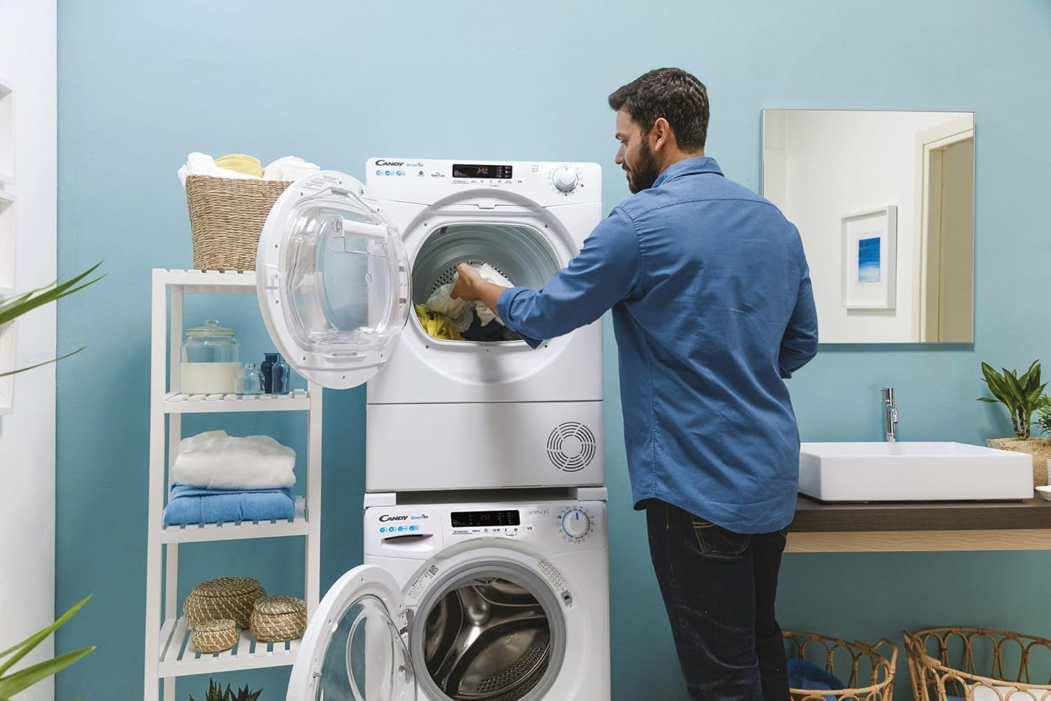 Candy - sèche-linge condensation - grande capacité, classe A++, programmes variés - CSOEH9A2DE-S