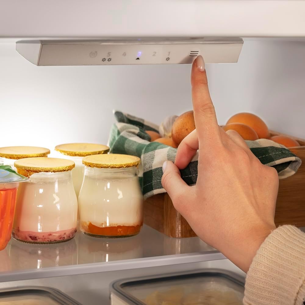 Cecotec - Bolero CoolMarket Combi - 144x54 cm - 205 L, Fast Cooling, porte réversible, LED, E, DF