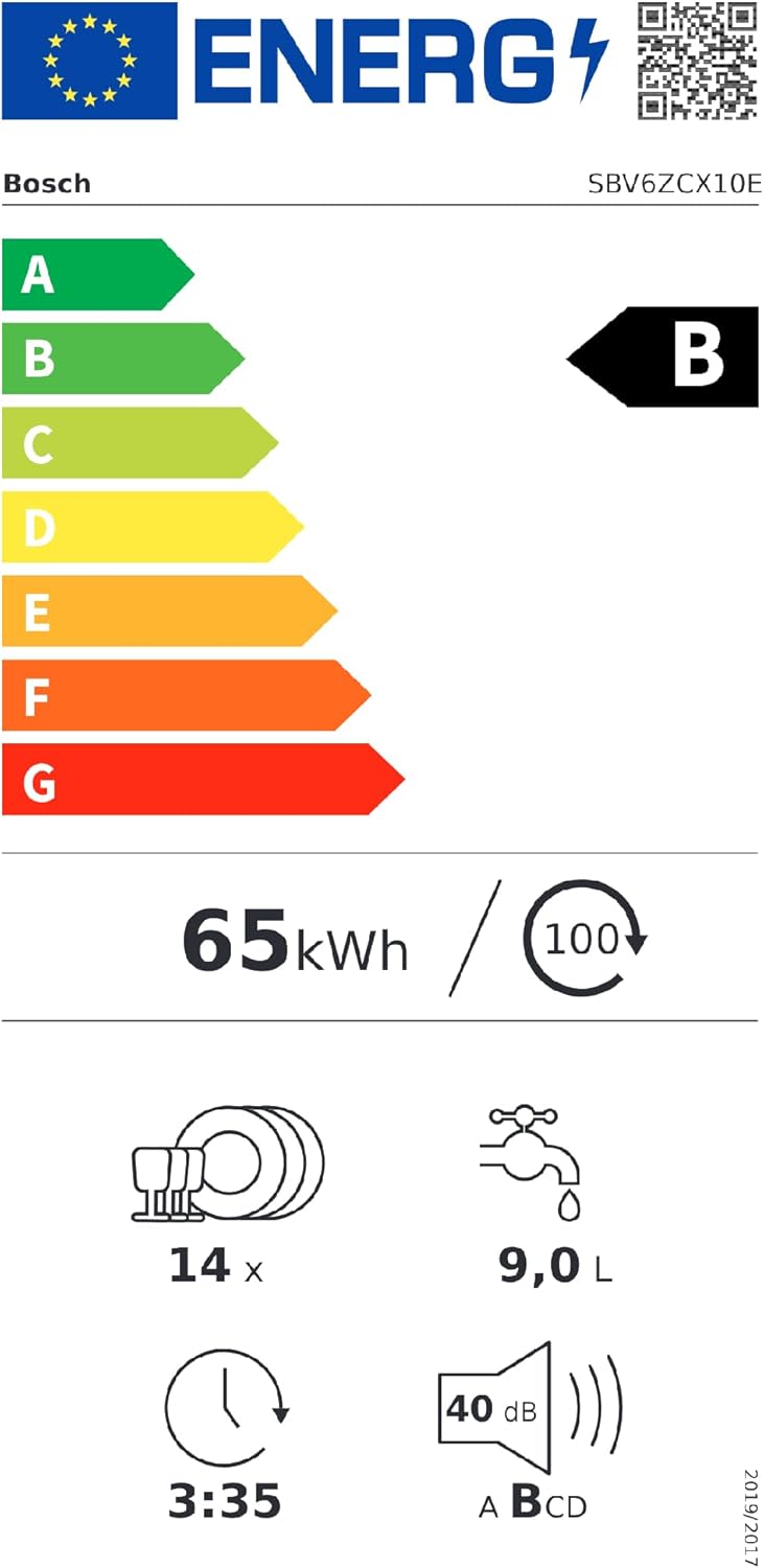 Bosch - Série 6 lave-vaisselle 60 cm XXL encastrable - SBV6ZCX10E