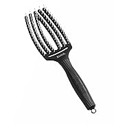 Olivia Garden Fingerbrush Care Iconic - Taille Medium - Noir - Brosse à Cheveux en Poils de Nylon...