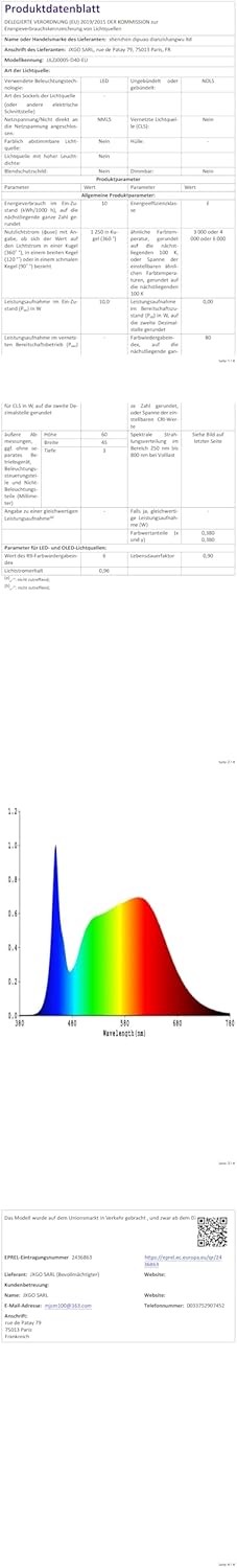 Miroir de Salle de Bain - LED, tactile, 3 couleurs, 60x40 cm
