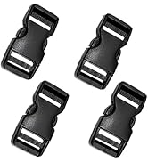 Boucles Enfichables, 4 Pcs Boucles en Plastique à Déclenchement Latéral, 25 mm Boucle de Sangle d...