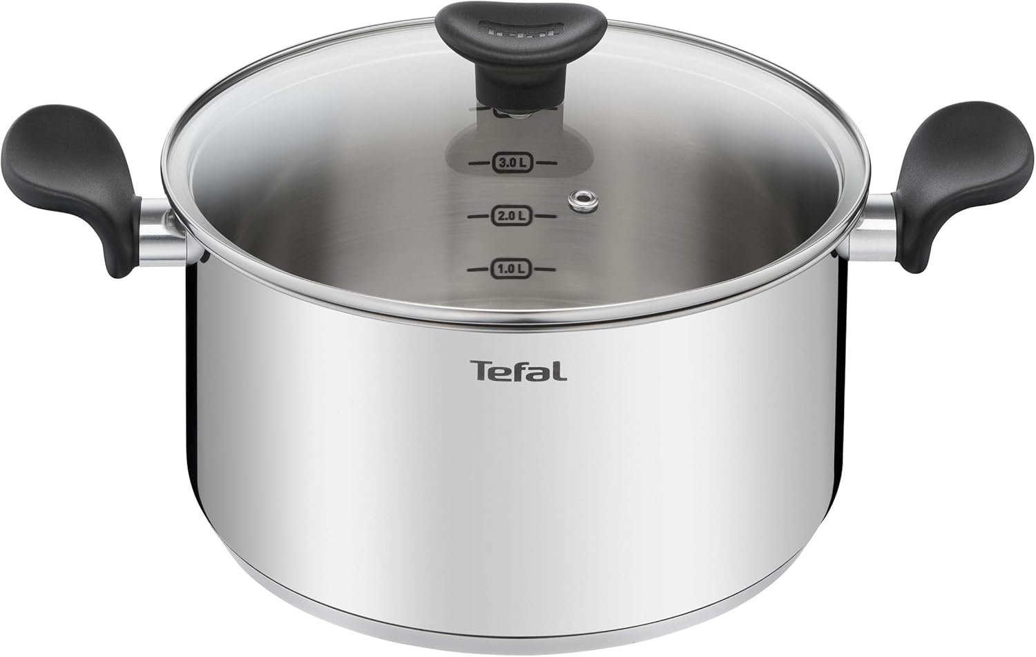 Tefal - Primary - faitout 24cm 5L, inox induction, couvercle verre, E3084604