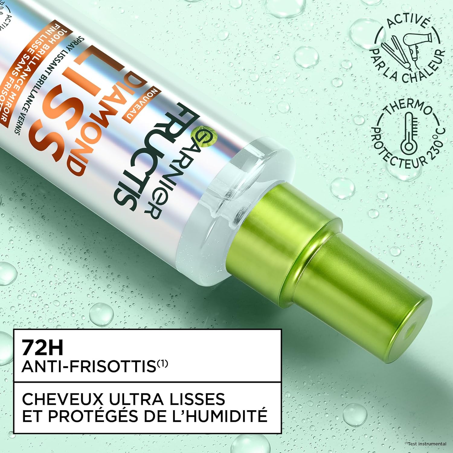 Garnier - Fructis Kératine Liss - routine 3 soins lissants, kératine végétale, huile d'argan, anti-frisottis