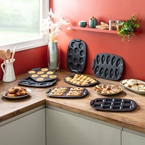 Moule antiadhésifs mini gateaux de la gamme Perfectbake de Tefal