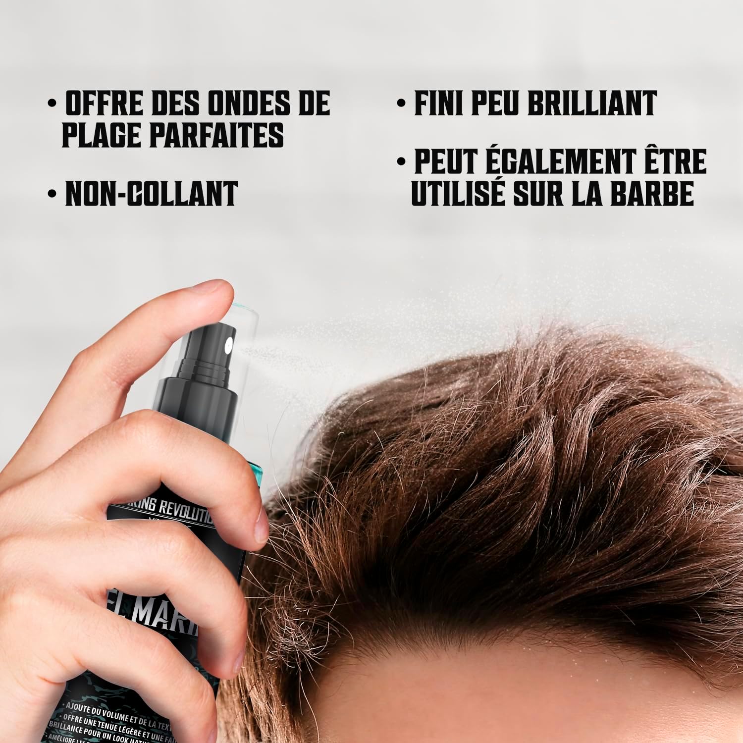 Viking - Sea Salt Spray homme - 260ml - volume, texture, extraits algues