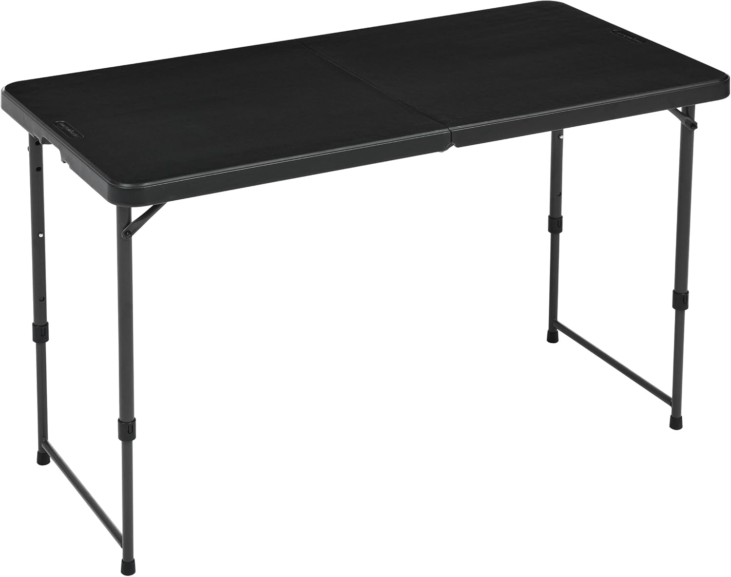 mx-dealz Basics - Table Pliante, 121,4x60,7x86,1 cm, 4 hauteurs, portable